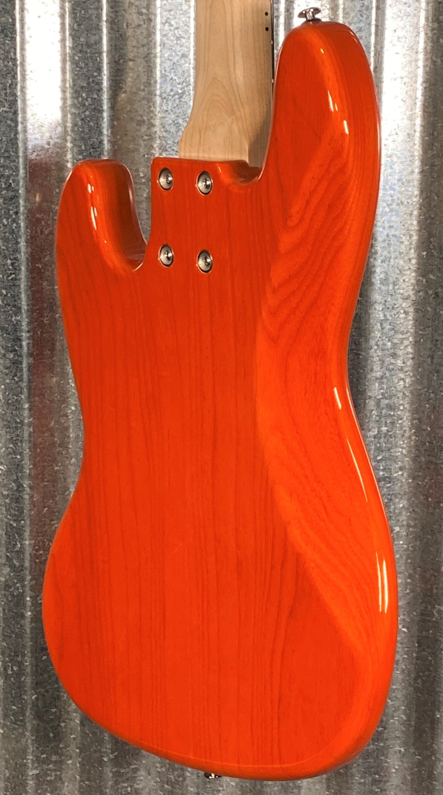 G&L USA JB5 5 String Bass Clear Orange & Case JB-5 #7088