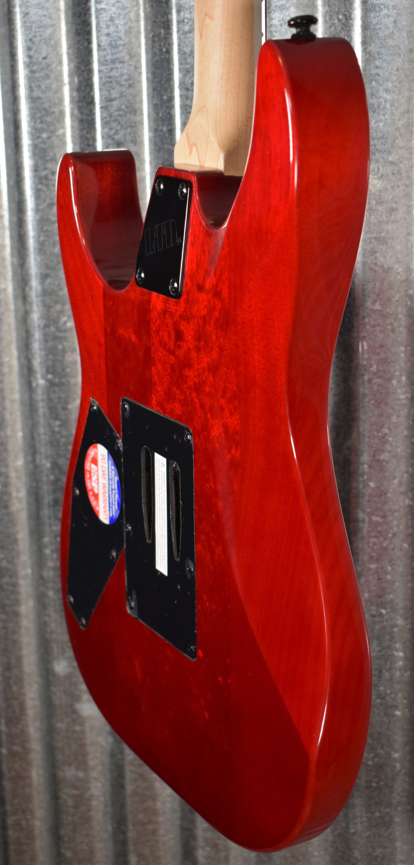 ESP LTD M-200FM See Thru Red Flame Top Guitar LM200FMSTR #0353