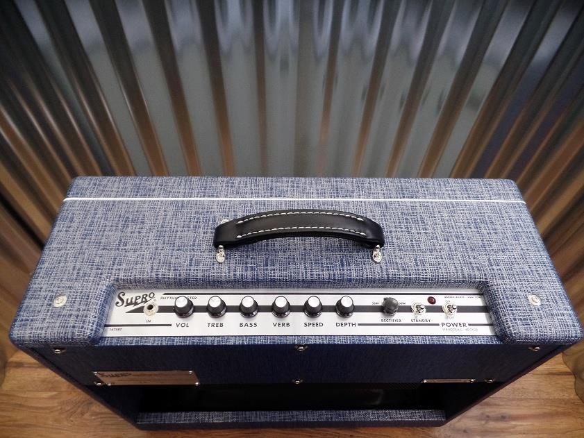 Supro USA 1675rt Rhythm Master All Tube 35/45/60 Watt Combo Amplifier #0185