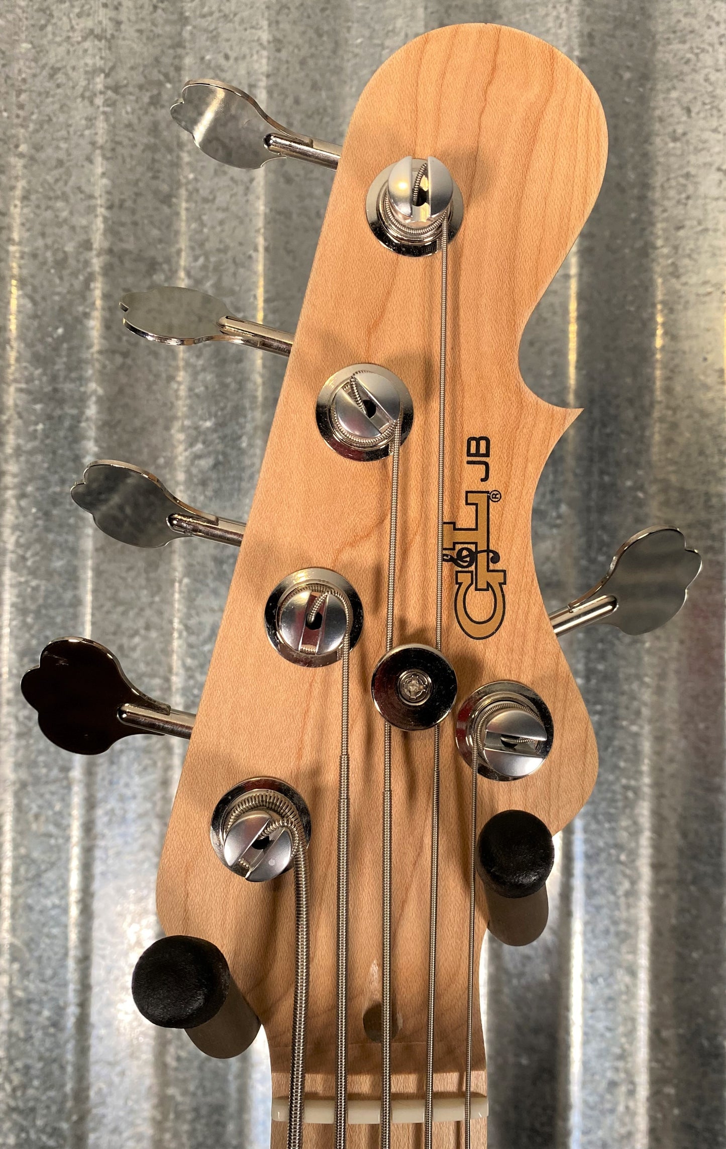 G&L USA JB5 Clear Orange 5 String Bass & Case JB-5 #7091