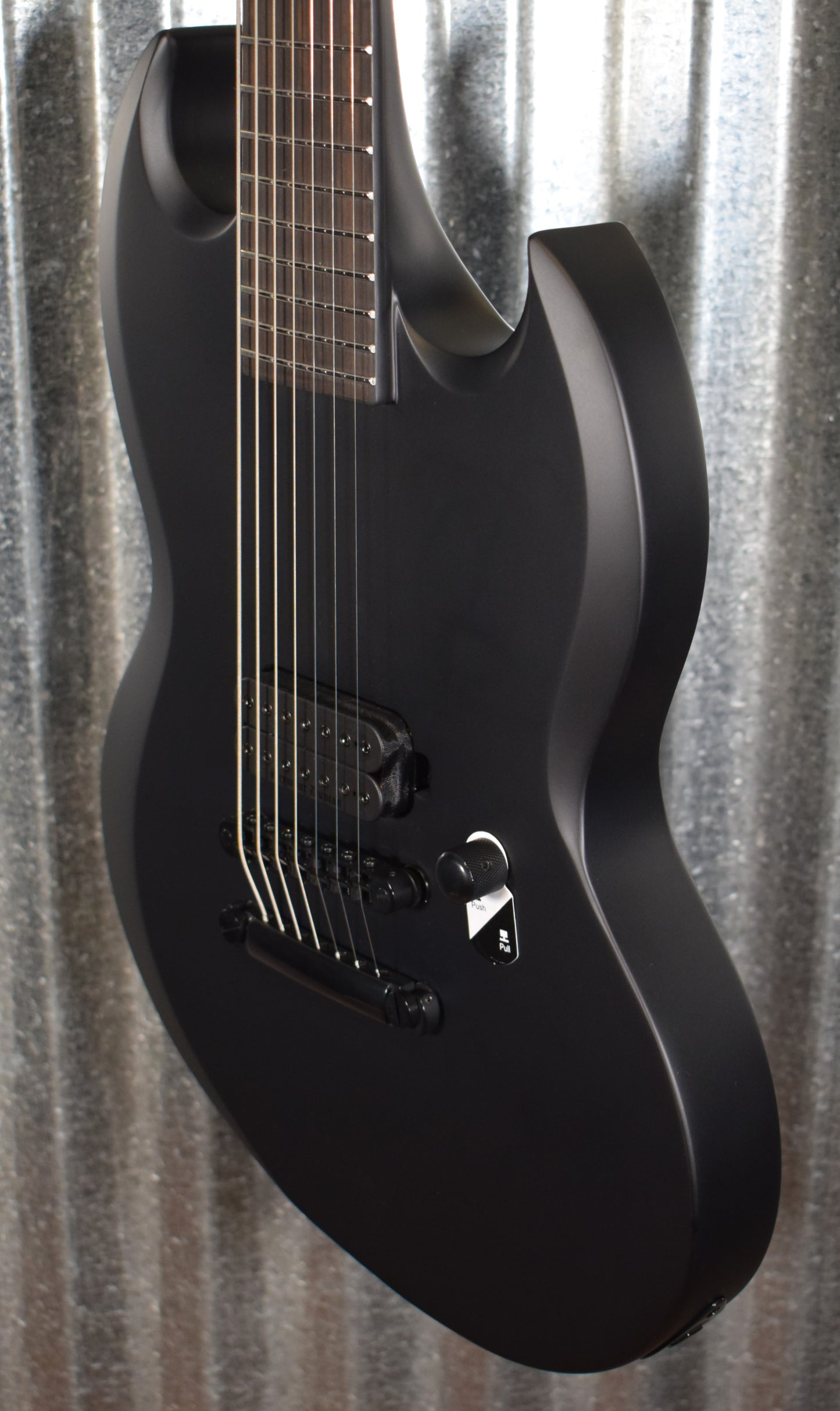 ESP LTD Viper 7 Baritone Black Metal Guitar LVIPER7BBKMBLKS #1549