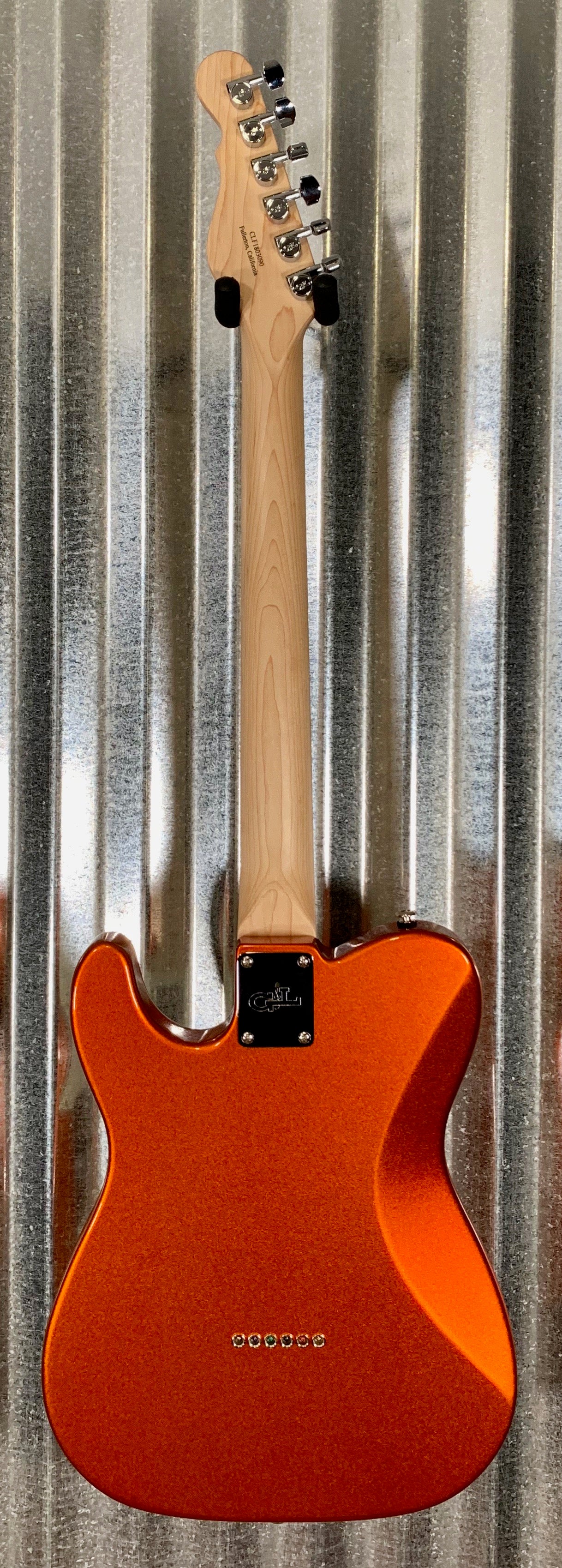 G&L USA Fullerton Custom ASAT Classic Bluesboy Tangerine Metallic Guitar & Case 2018 #3090