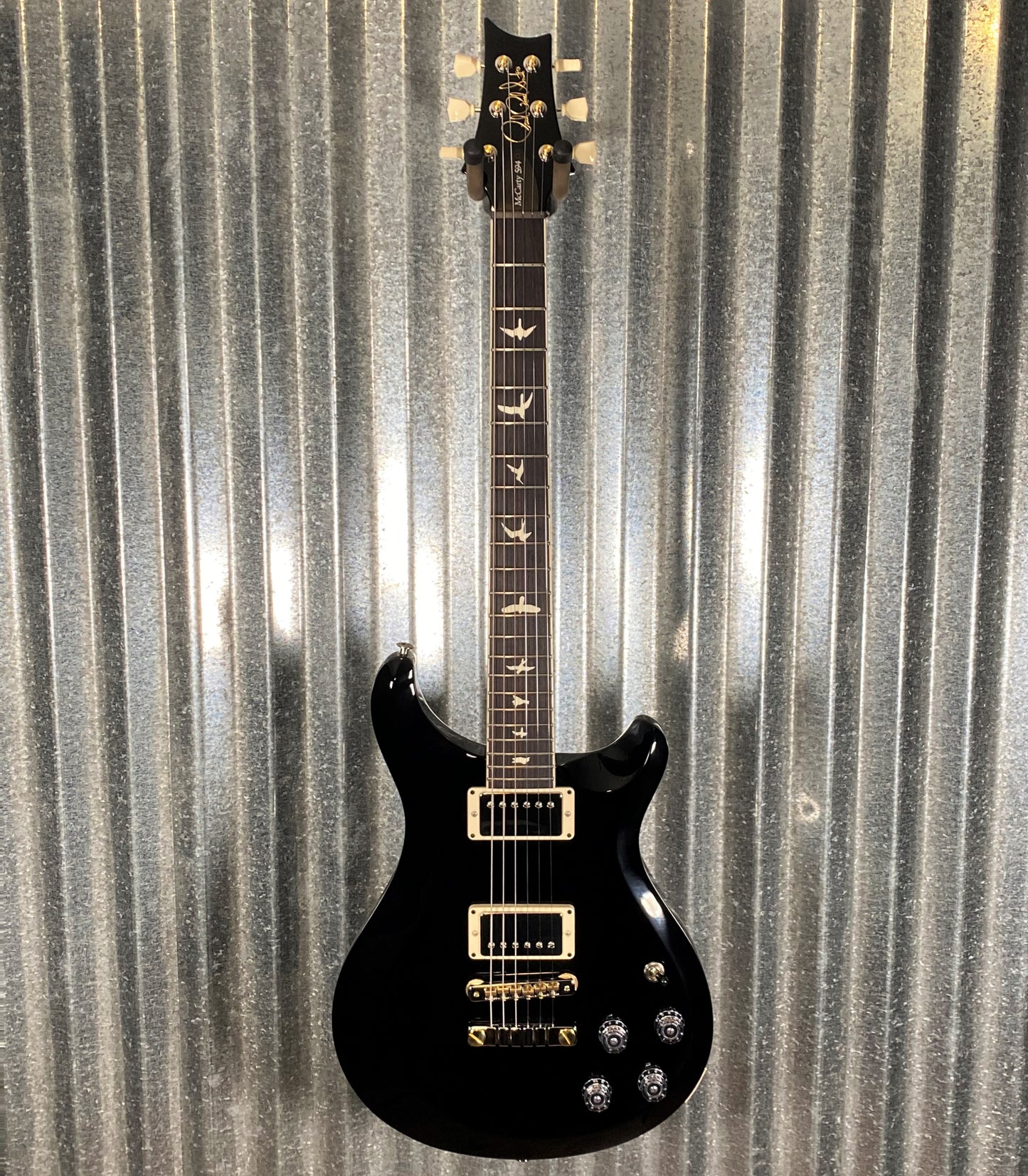 PRS USA S2 McCarty Thinline 594 Black Guitar & Gig Bag #4946