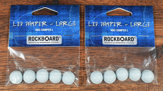 Warwick Rockboard Guitar Effect Pedal LED Damper Large 10.50mm Set of 10