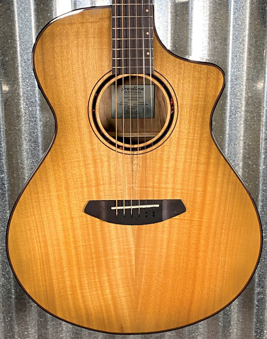 Breedlove Pursuit Exotic S Concert CE Sweetgrass Myrtlewood Acoustic Electric Guitar #8418