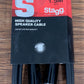 Stagg SSP1.5PP25 1.5M 5FT 14GA 1/4" to 1/4" Connector Speaker Cable