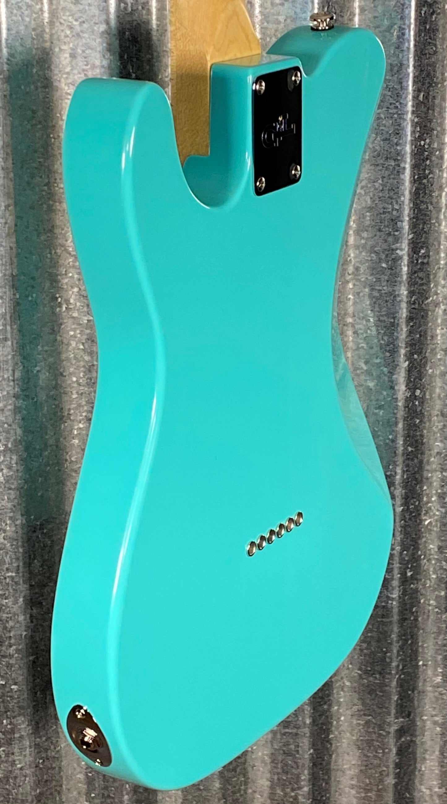 G&L USA ASAT Classic Bluesboy Turquoise Maple Satin Neck Guitar & Case #2083