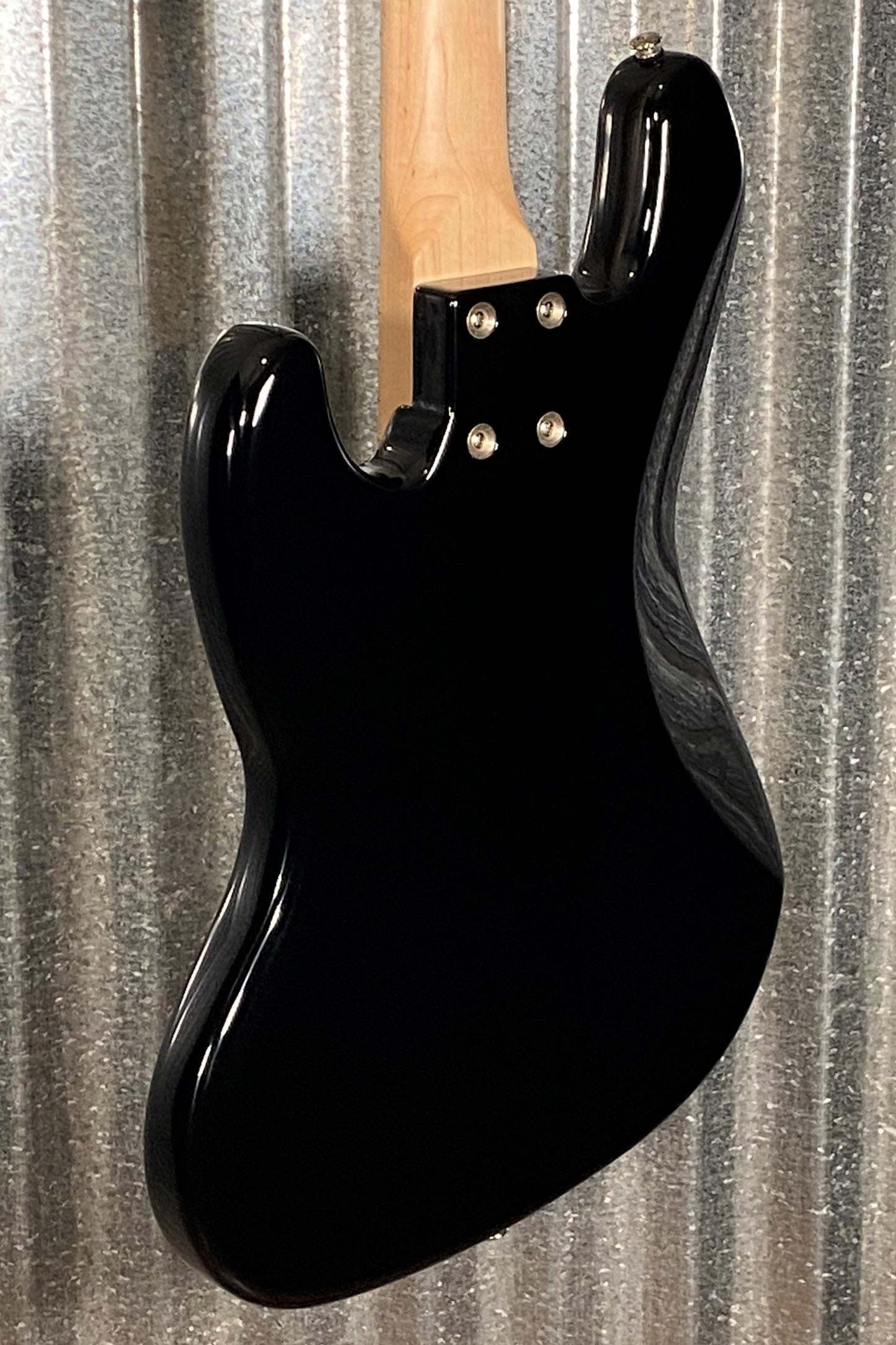 G&L USA JB-5 Jet Black 5 String Jazz Bass Maple Satin Neck & Case #6029