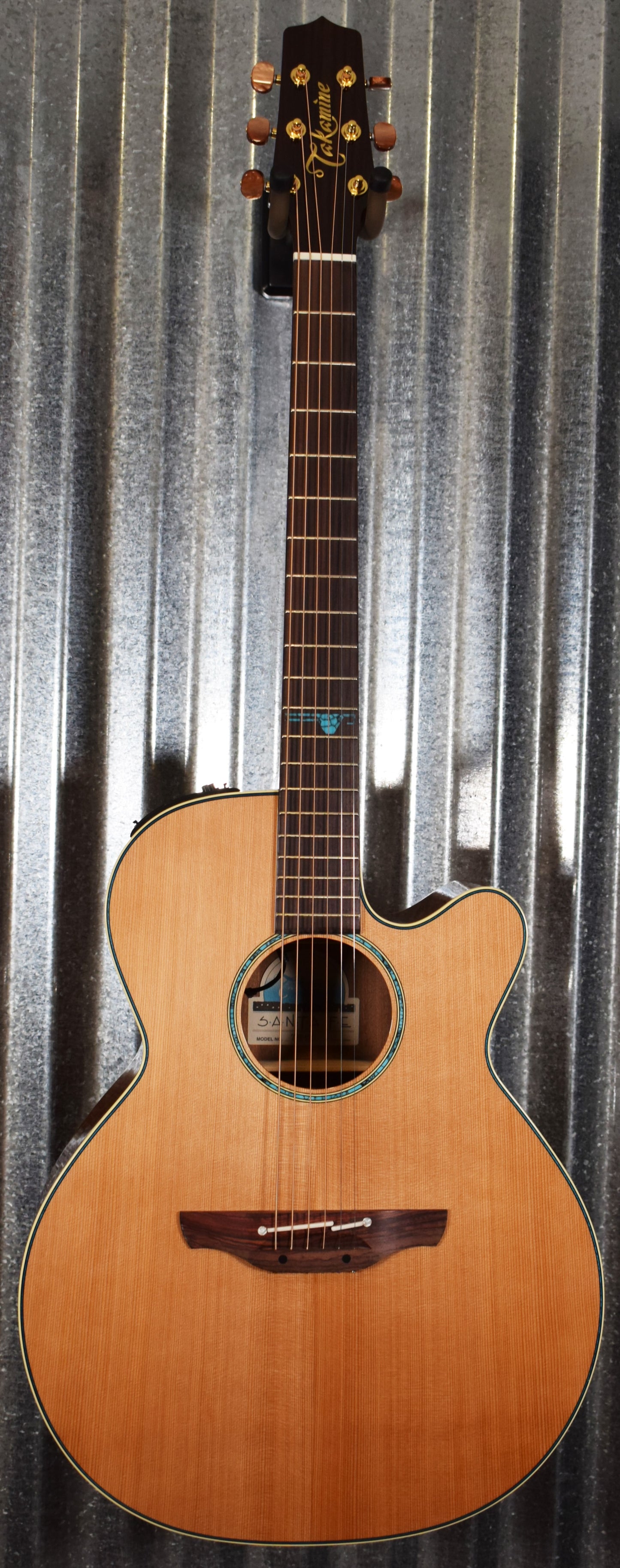 Takamine TSF40C NEX Santa Fe Natural Acoustic Electric Guitar & Case Blem #0295