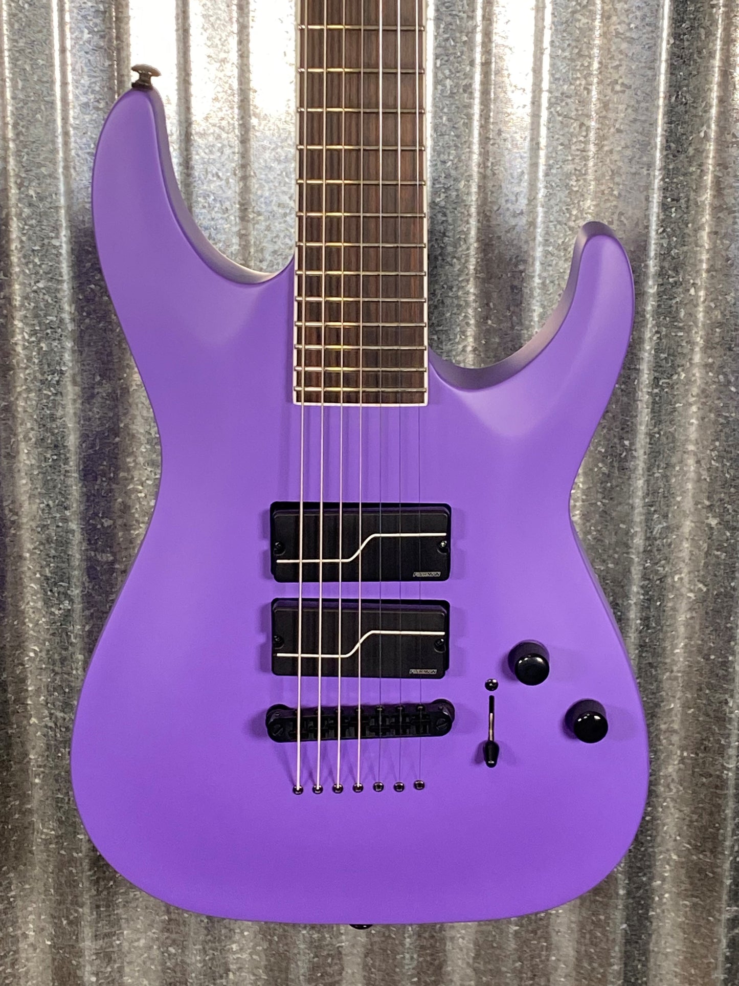 ESP LTD SC-607 Stephen Carpenter Purple Satin Baritone Guitar & Case LSC607BPS #1084 Used