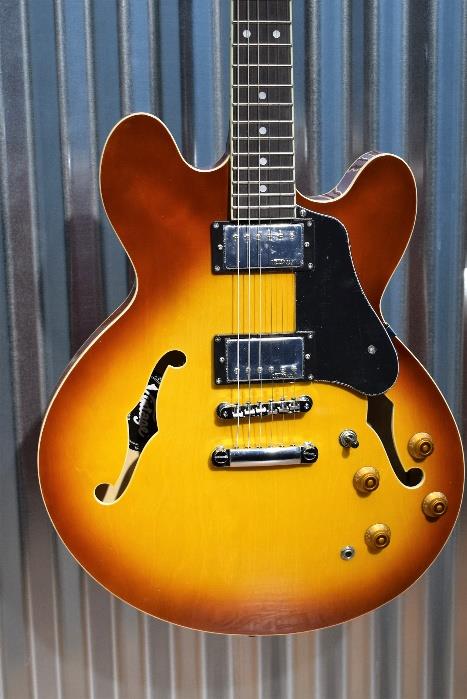 Vintage Guitars VSA500HB Honeyburst Semi-Hollow Body Set Neck Guitar #37