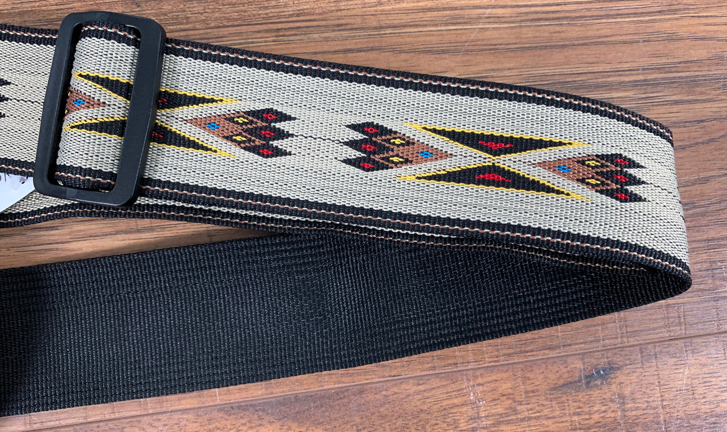 Levy's MSSN80-Tan 2" Polypropylene/jacquard Weave Guitar Strap