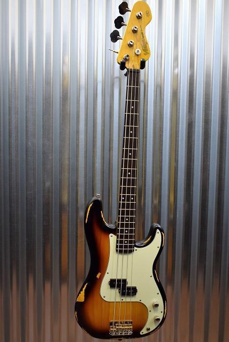 Vintage Icon V4MR Vintage Modern Relic Sunset Sunburst 4 String Bass & Case #304
