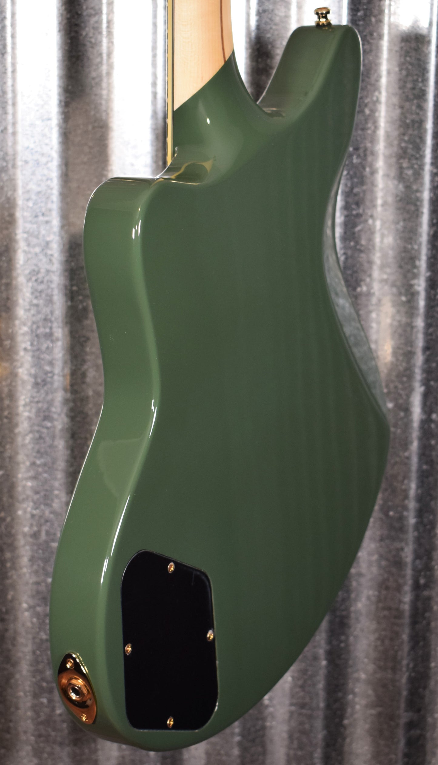 D'Angelico Deluxe Bedford Offset Army Green Guitar & Case #0630