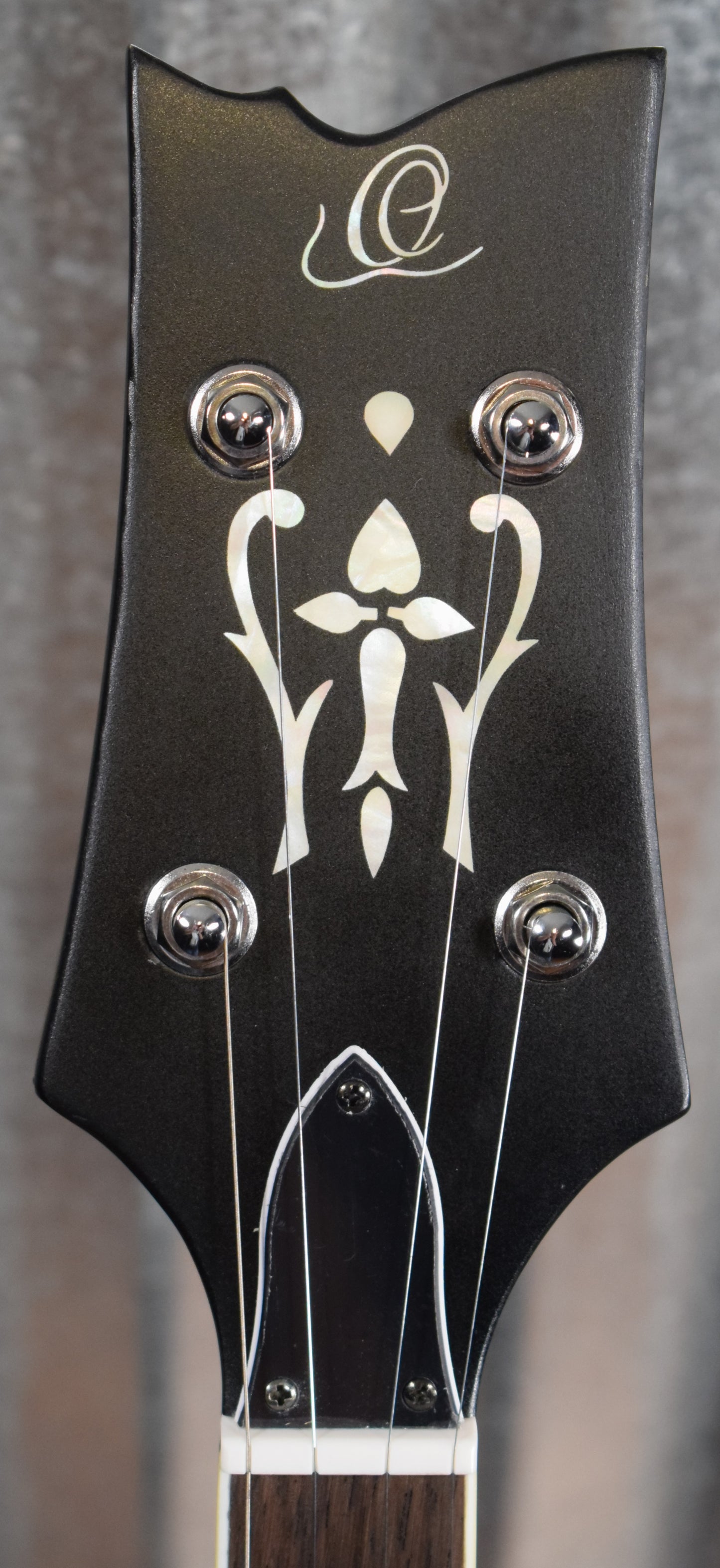 Ortega Guitars Raven OBJ650-SBK 5 String Black Banjo & Bag #0035