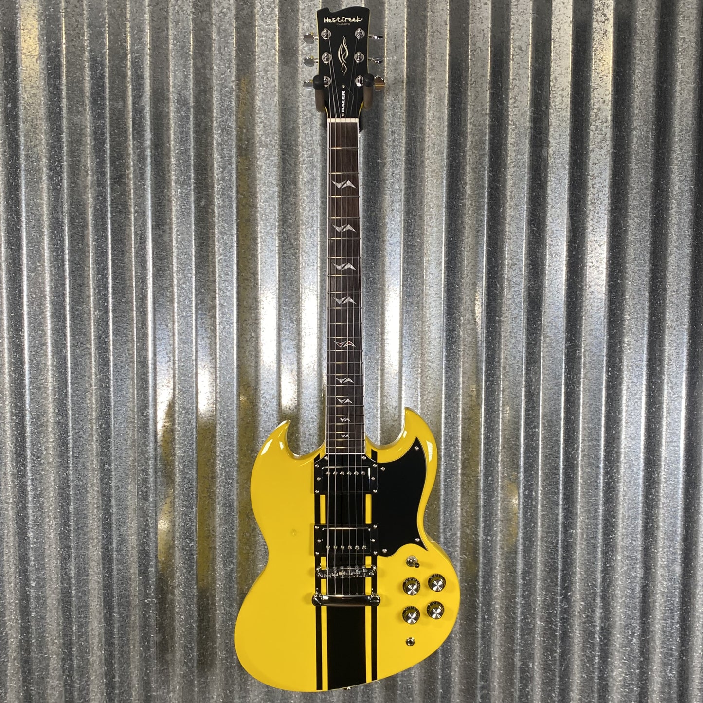 Westcreek Racer Offset SG Yellow Solid Body Guitar #0051 Used
