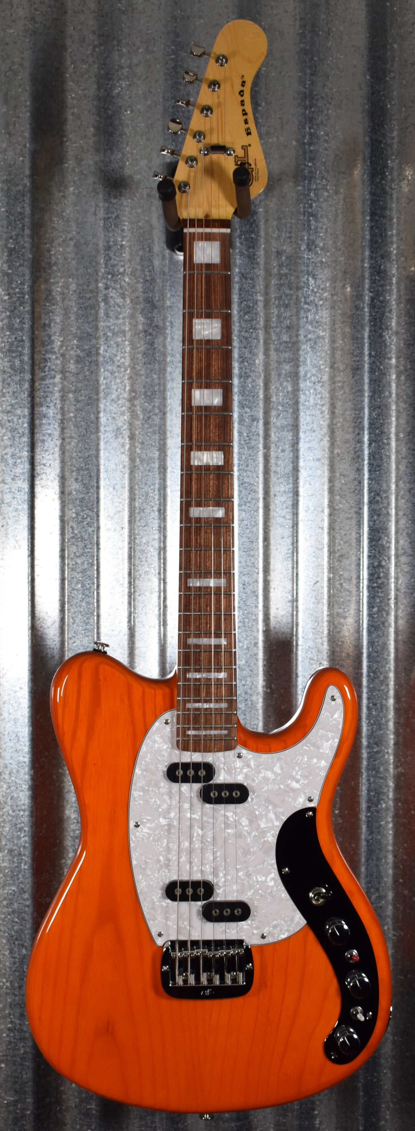 G&L USA CLF Espada Clear Orange Guitar & Case #6181