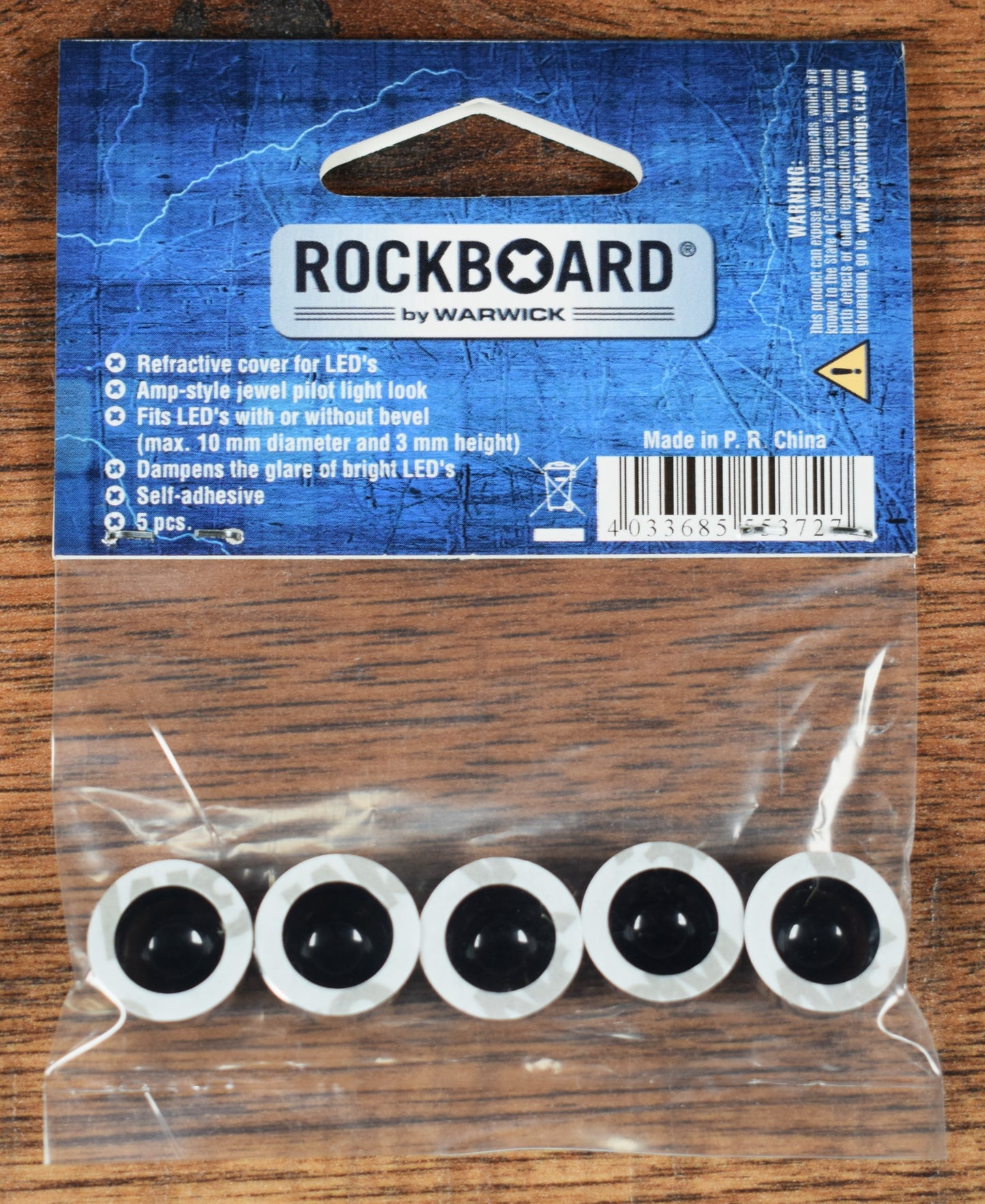 Warwick Rockboard Guitar Effect Pedal LED Damper Jewel Large 10.50mm Set of 10