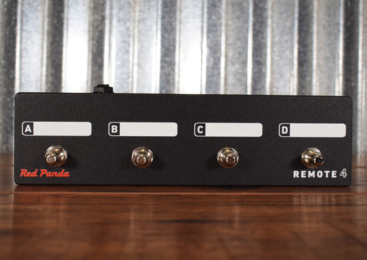 Red Panda Remote 4 Footswitch Guitar Effect Pedal Demo