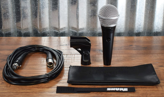 Shure PGA48-XLR Cardioid Dynamic Vocal Microphone Demo