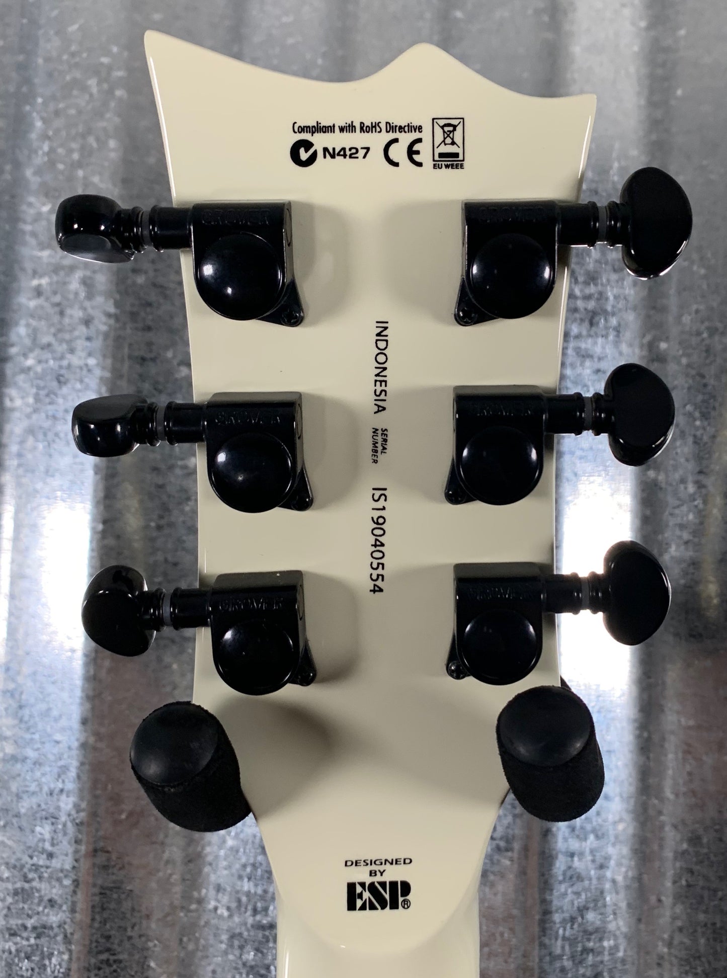 ESP LTD EC-401 Olympic White EMG Guitar & Bag LEC401OW #0554 Demo