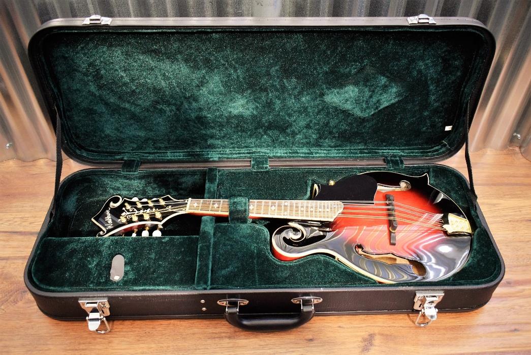 Washburn M3SWETWRK Mandolin in Trans Wine Red & Case B Stock #0088
