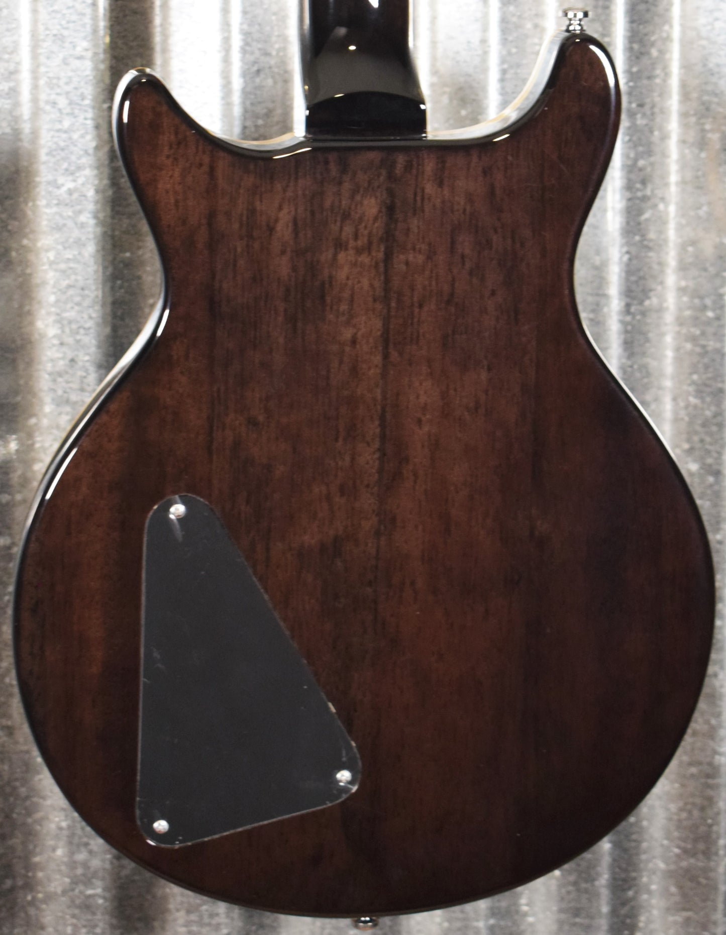 Hamer Archtop Flame Trans Black Double Cut Guitar SATF-TBK #0208