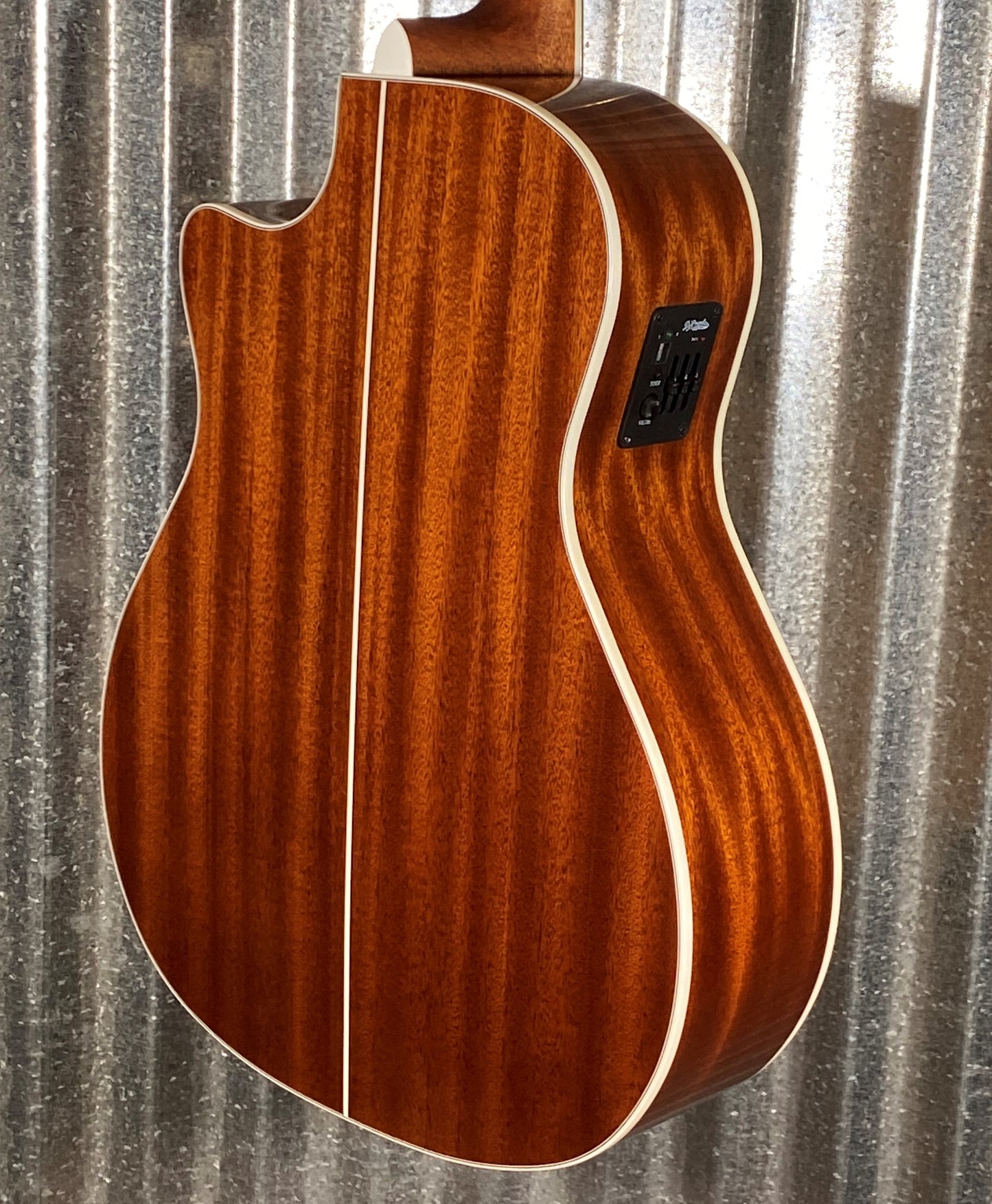 D'Angelico Premier Gramercy Grand Auditorium CE Vintage Natural Acoustic Electric Guitar #6835