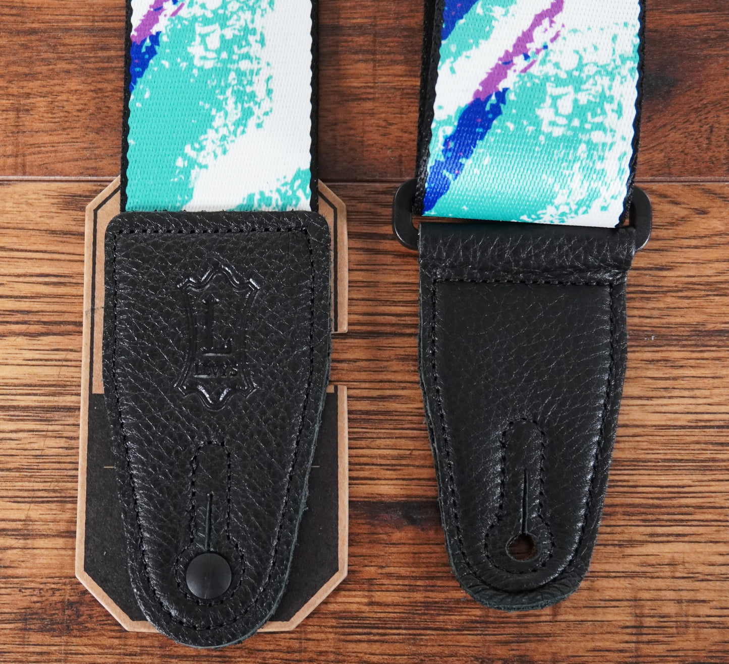 Levy's MPD2-126 2” Polyester Guitar Bass Strap with 90s Paper Cup Motif