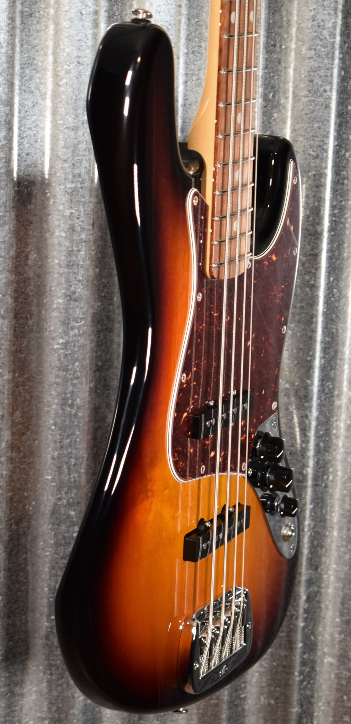 G&L USA Fullerton Deluxe JB 4 String Jazz Bass 3 Tone Sunburst & Case #0107