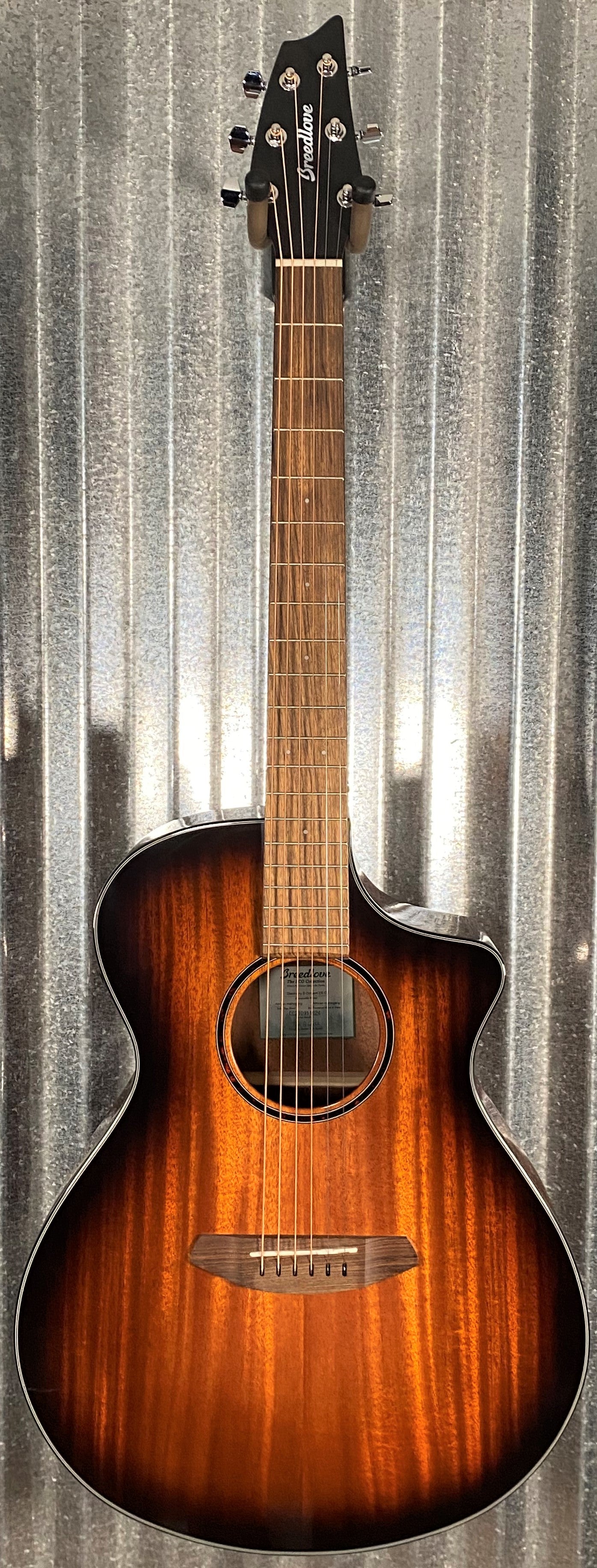 Breedlove Discovery S Concert CE Edgeburst Mahogany Acoustic Electric Guitar #1824