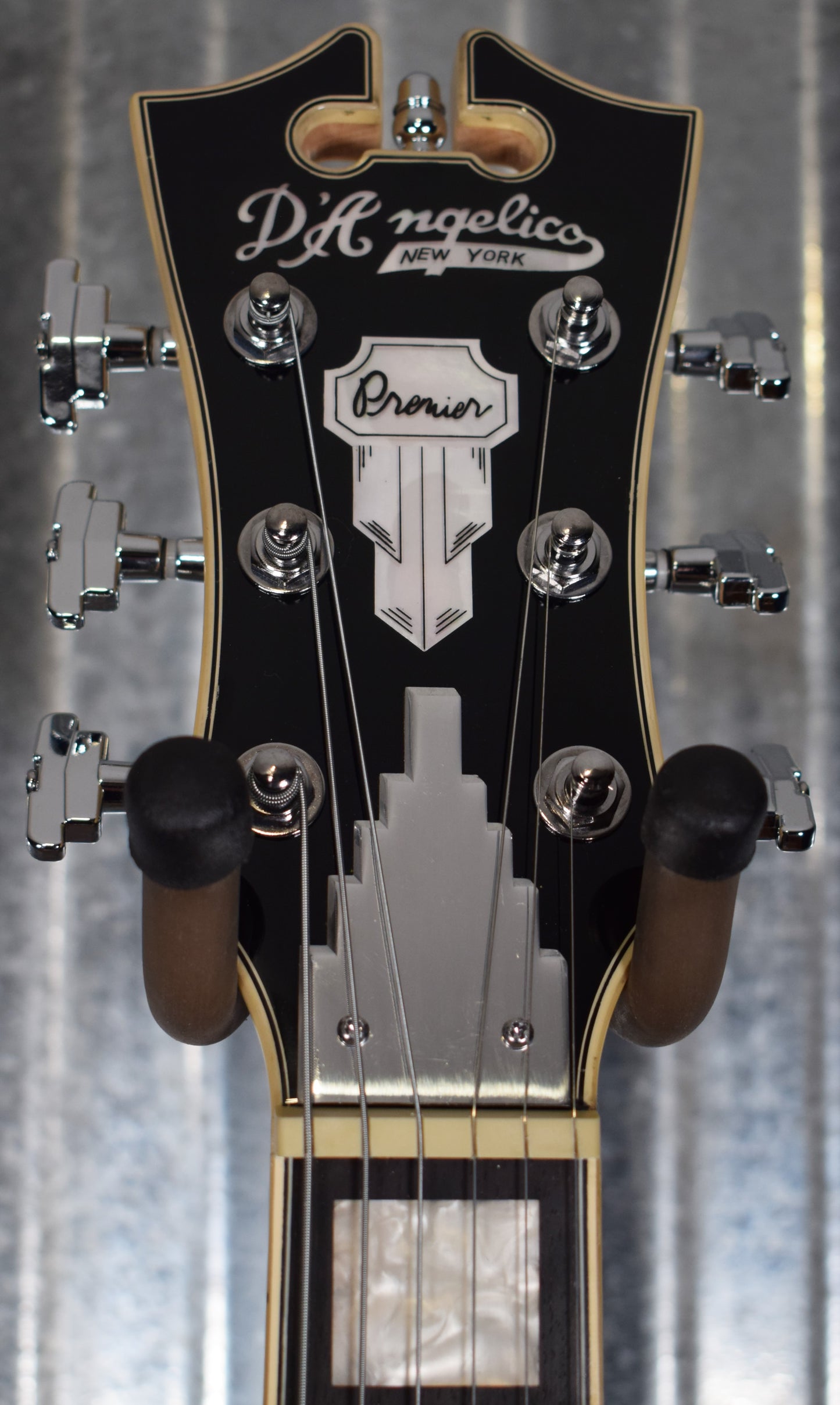 D'Angelico Premier Bedford Offset Stop Bar Army Green Guitar & Bag #2374