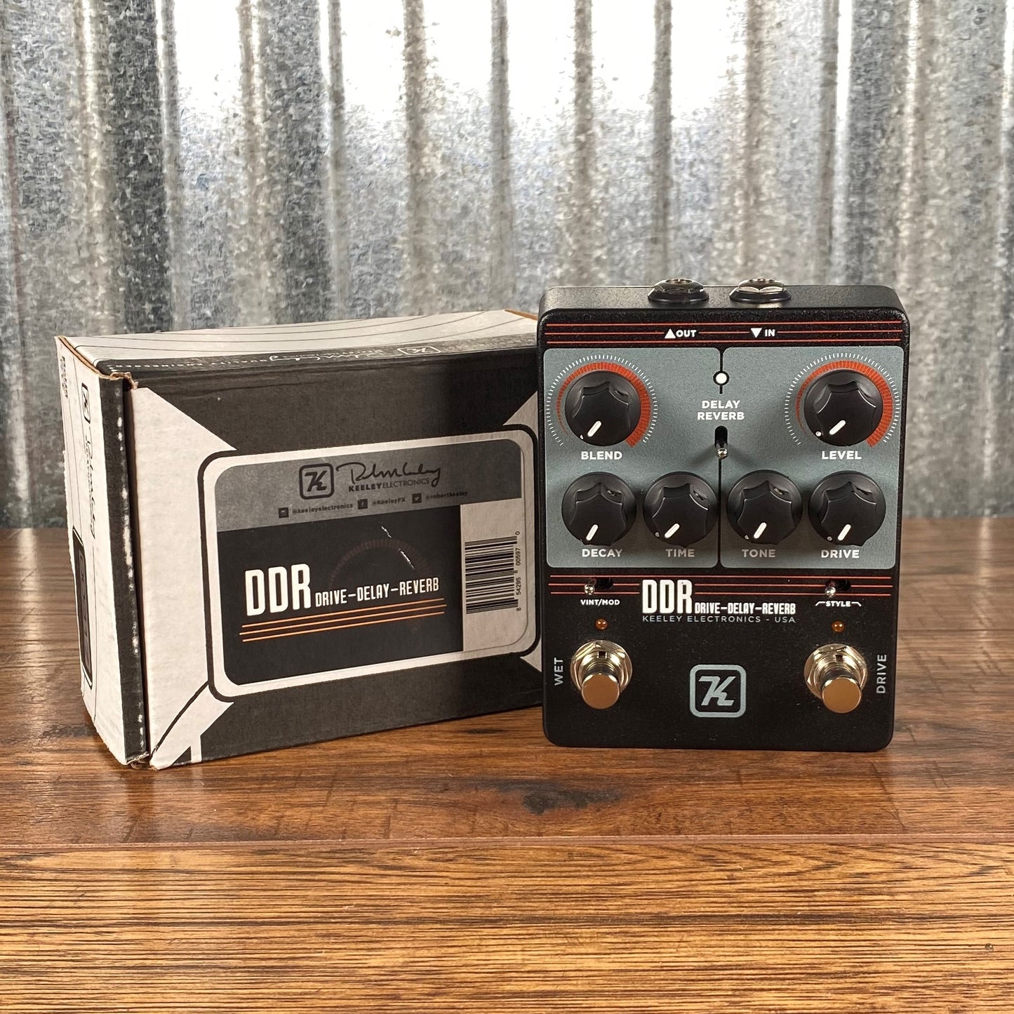 Keeley DDR Drive Delay Reverb Guitar Effect Pedal Used