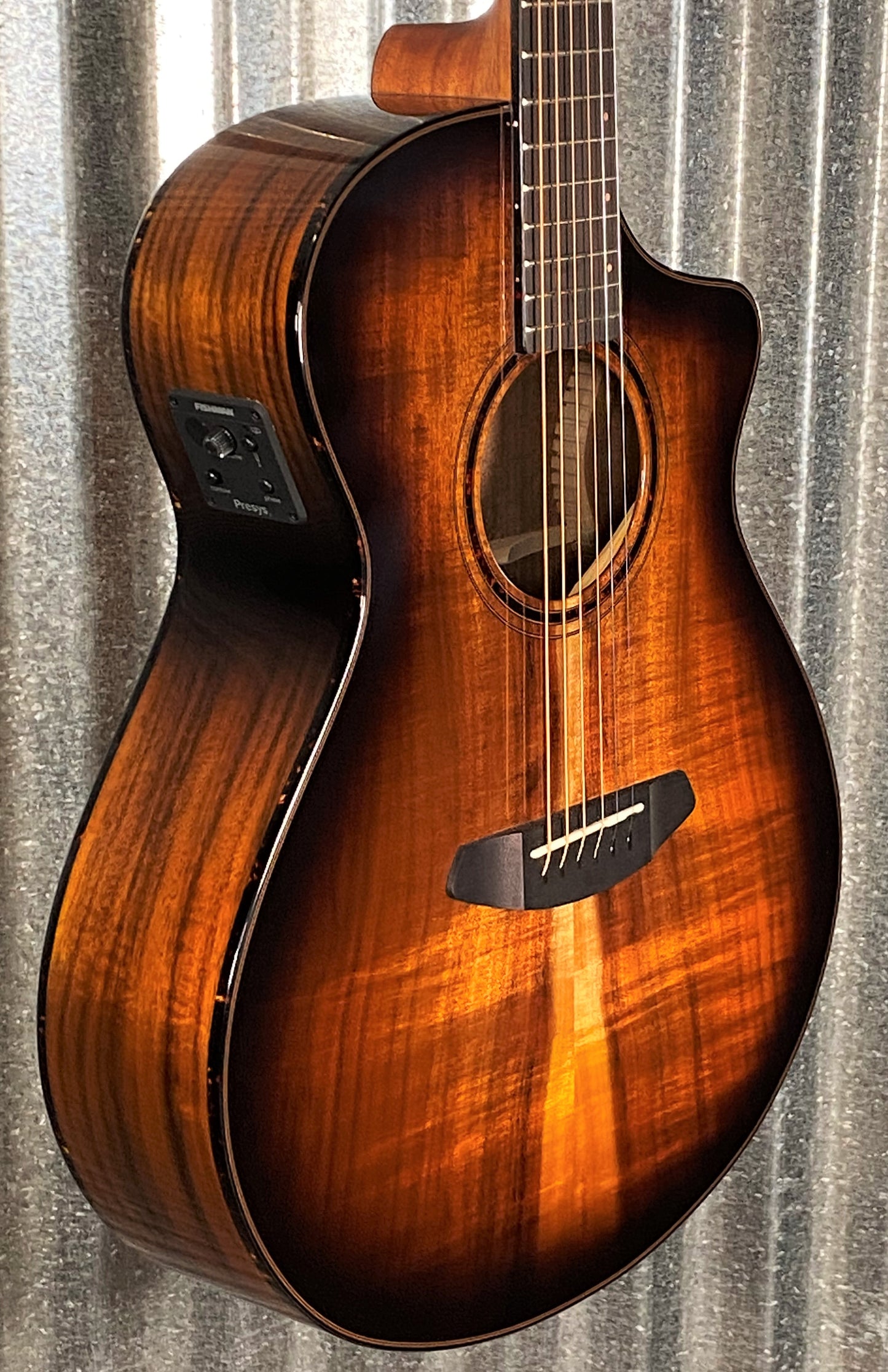 Breedlove Pursuit Exotic S Concert Edgeburst CE Koa Acoustic Electric Guitar PSCN44CEKOKO #8857