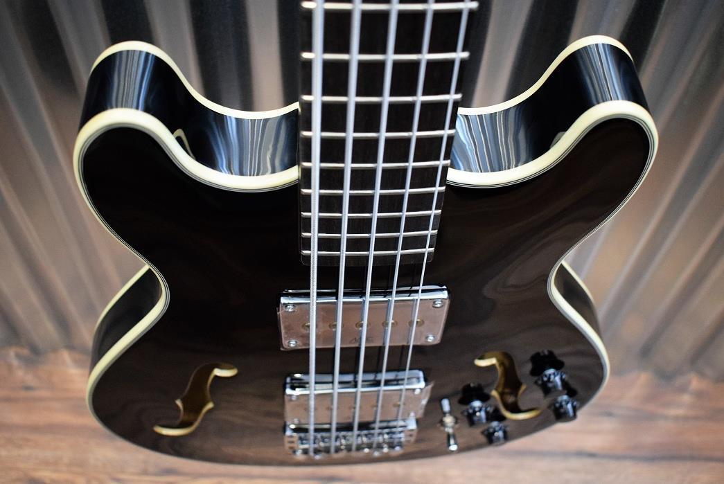 Warwick Rockbass Star Bass 5 String Semi Hollow Bass Gloss Black & Gig Bag #0716