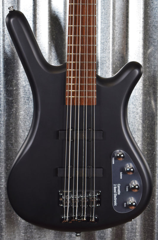 Warwick Rockbass Corvette Basic Satin Nirvana Black Active 8 String Bass & Bag #6220