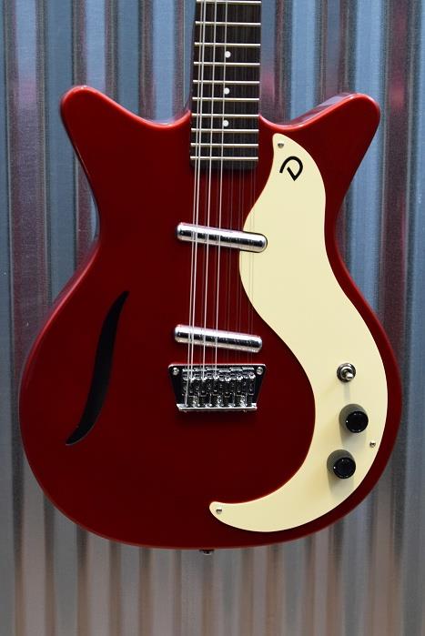 Danelectro '59 Vintage 12 String Red Metallic Semi Hollow Electric Guitar #7492