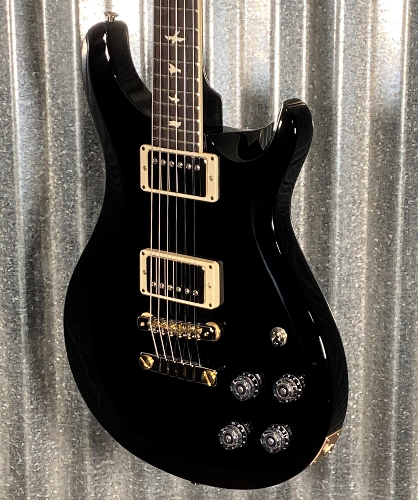 PRS USA S2 McCarty Thinline 594 Black Guitar & Gig Bag #4946