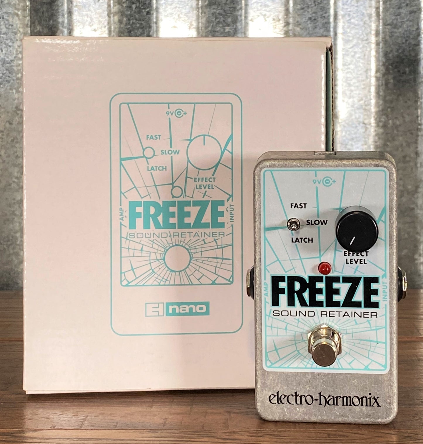 Electro-Harmonix EHX Freeze Sound Retainer Guitar Effect Pedal Used