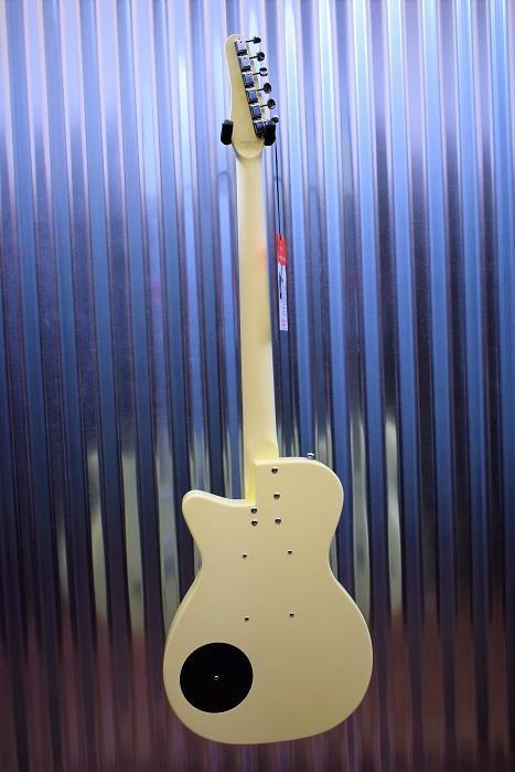 Danelectro 56 Vintage Baritone Semi Hollow Electric Guitar White #7716