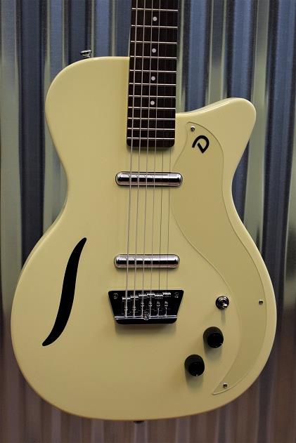 Danelectro 56 Vintage Baritone Semi Hollow Electric Guitar White #6204