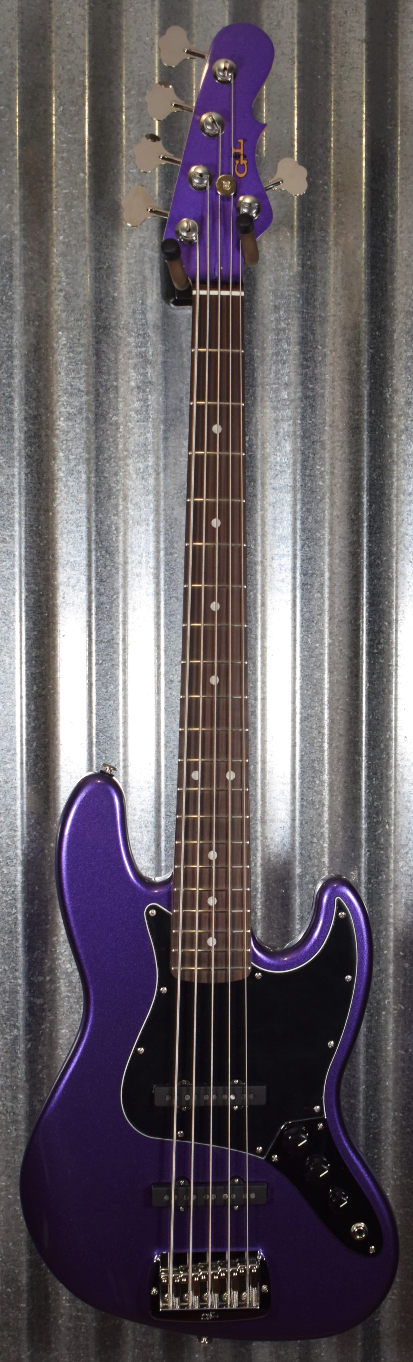 G&L USA JB-5 Plum Crazy 5 String Jazz Bass Rosewood Satin Neck & Case #6086