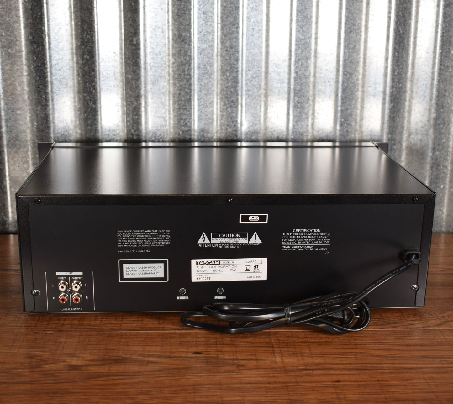 Tascam CD-A580 Rack Mount CD Cassette MP3 Player Recorder B Stock