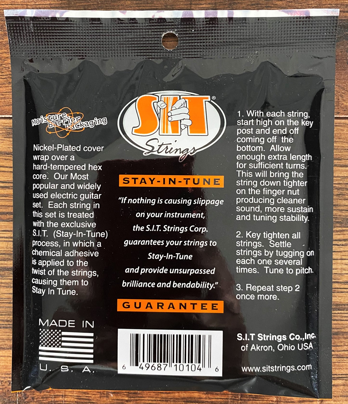 SIT Strings S946 Rock N' Roll Power Wound Nickel Electric Guitar Strings 3 Pack