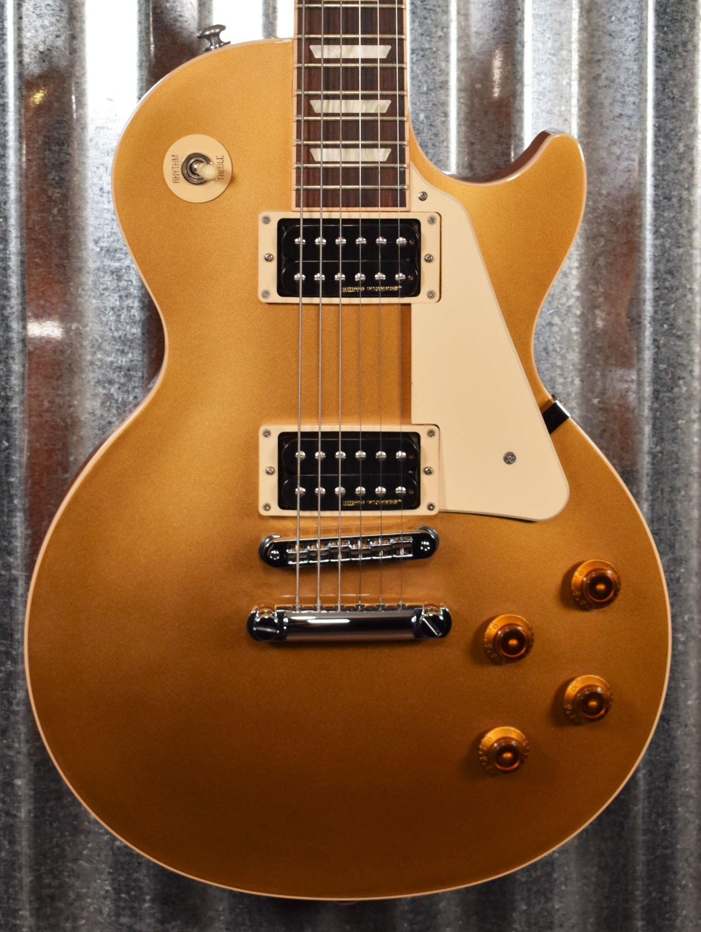 Gibson USA 2016 Les Paul Standard T Gold Top Dirty Fingers Guitar & Case Used