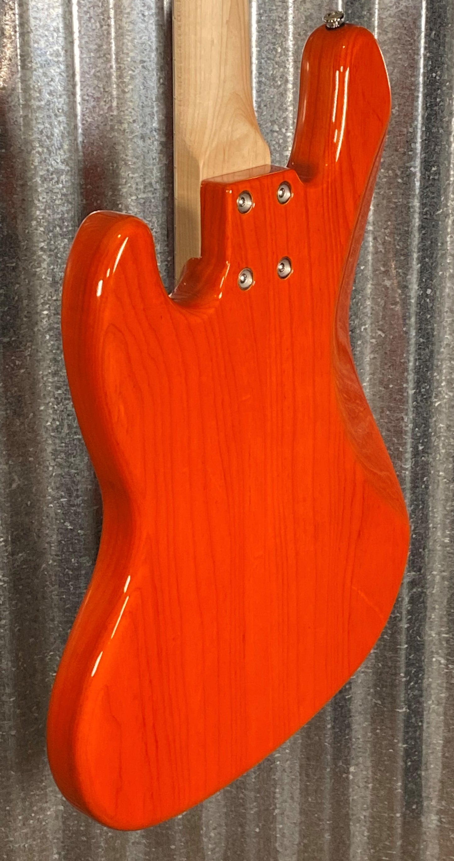 G&L USA JB5 5 String Bass Clear Orange & Case JB-5 #7088