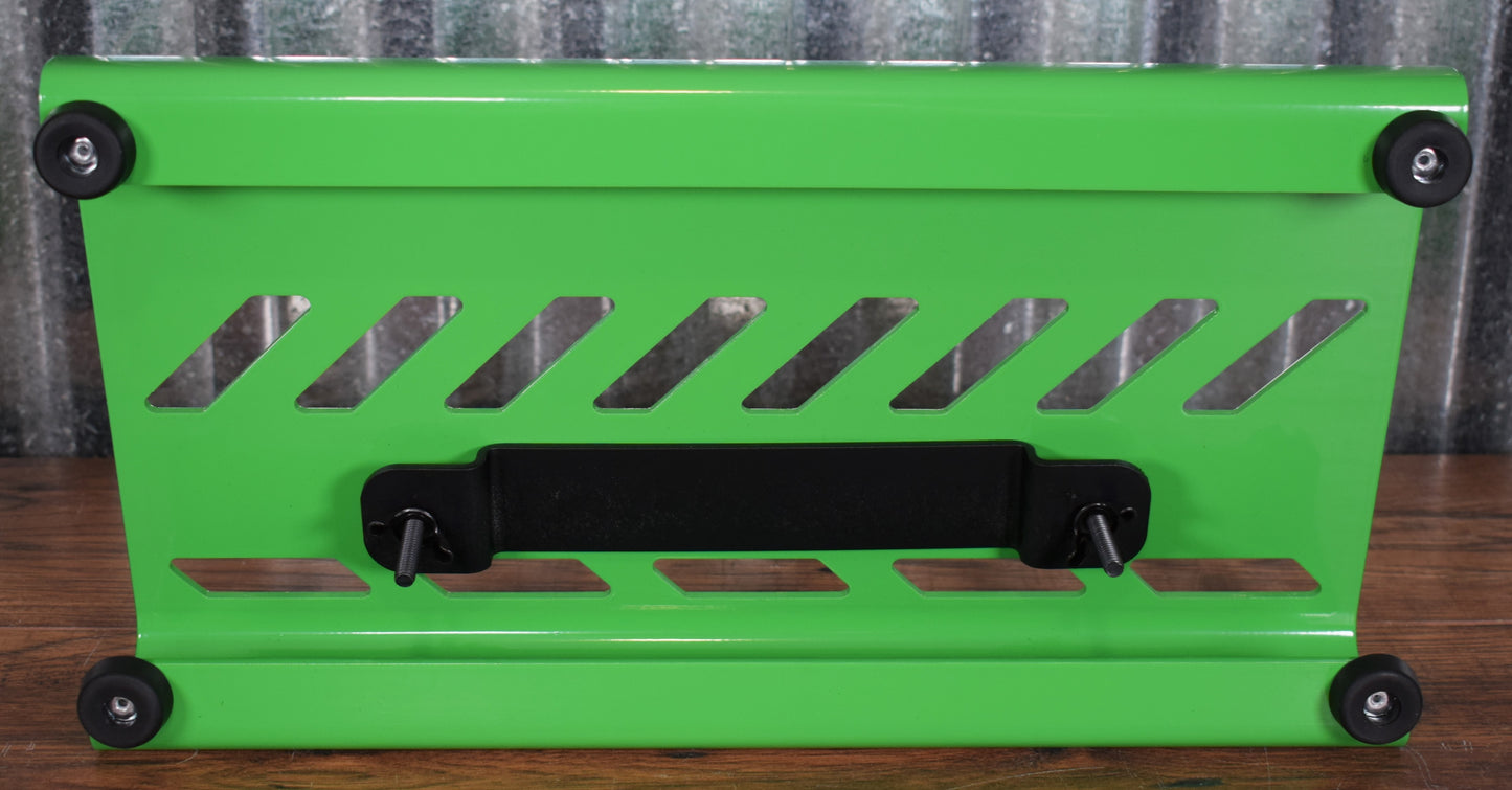 Gator GPB-LAK-GR Small Aluminum Guitar Effect Pedalboard & Bag Screamer Green