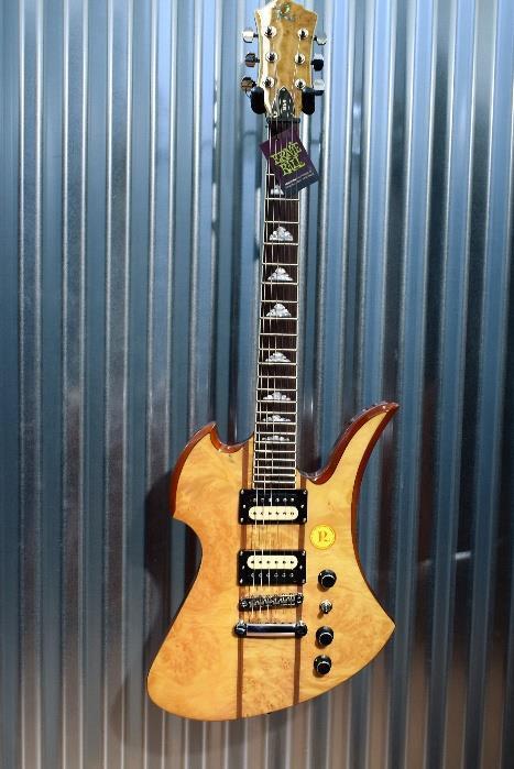 BC Rich MK9 Mockingbird Maple Burl Top Neck Through Guitar & B.C. Case #1212