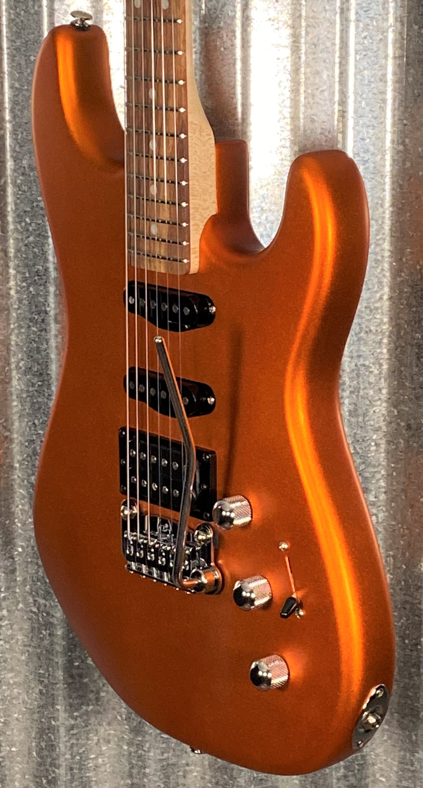 G&L USA Legacy HSS RMC Tangerine Metallic Guitar & Case #5190