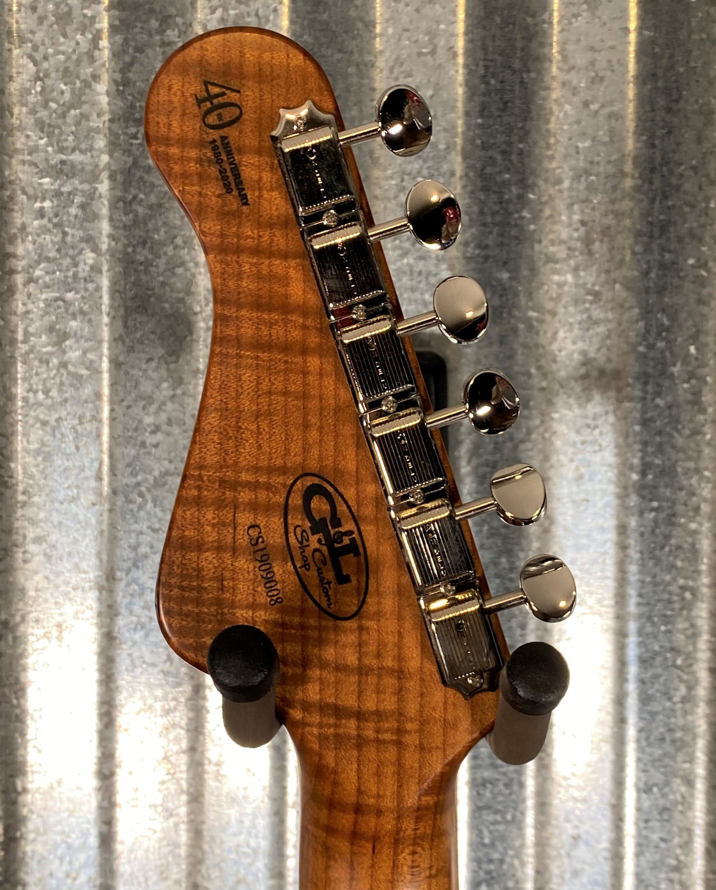G&L USA Custom Shop CLF Research Espada 40th Anniversary Quilt Top Ruby Gem Guitar & Case #9008 Used
